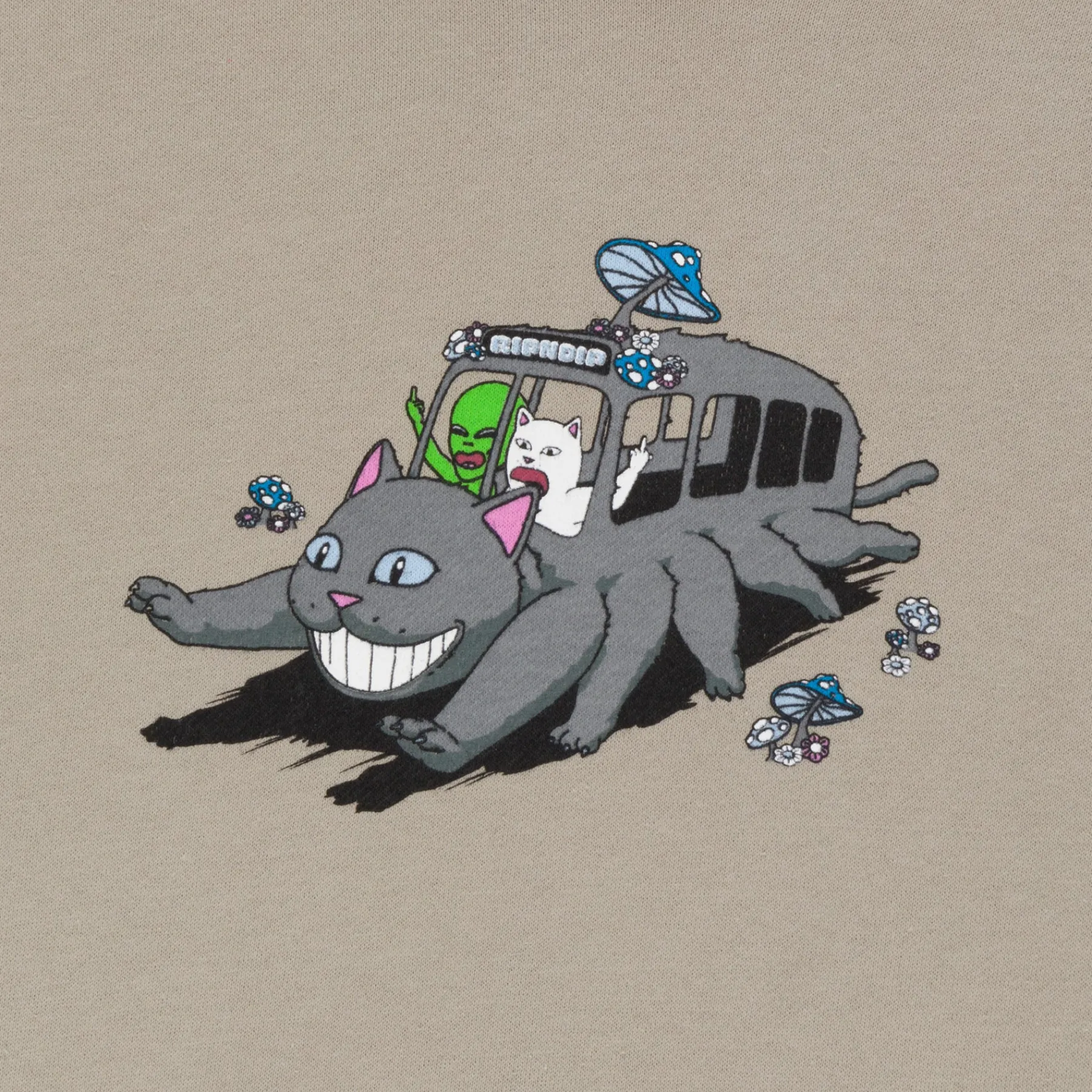 Ripndip Hoodies / Crewnecks<Adventure Bus Hoodie (Cement)