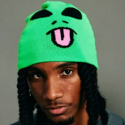 Ripndip Beanies|Stocking Stuffers<Alien Face Beanie (Green)