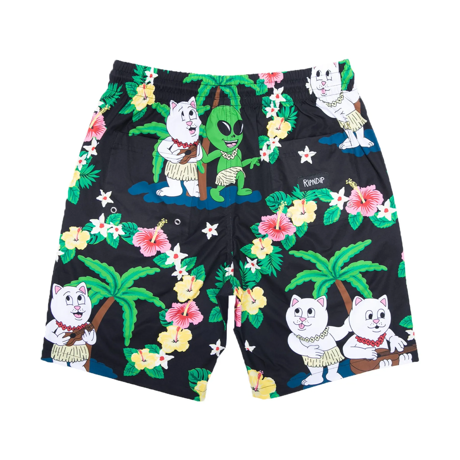 Ripndip Shorts|Swim Shorts<Aloha Nerm Swim Shorts (Black)