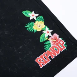 Ripndip Sweats|Shorts<Aloha Nermal Sweatshorts (Black Mineral Wash)