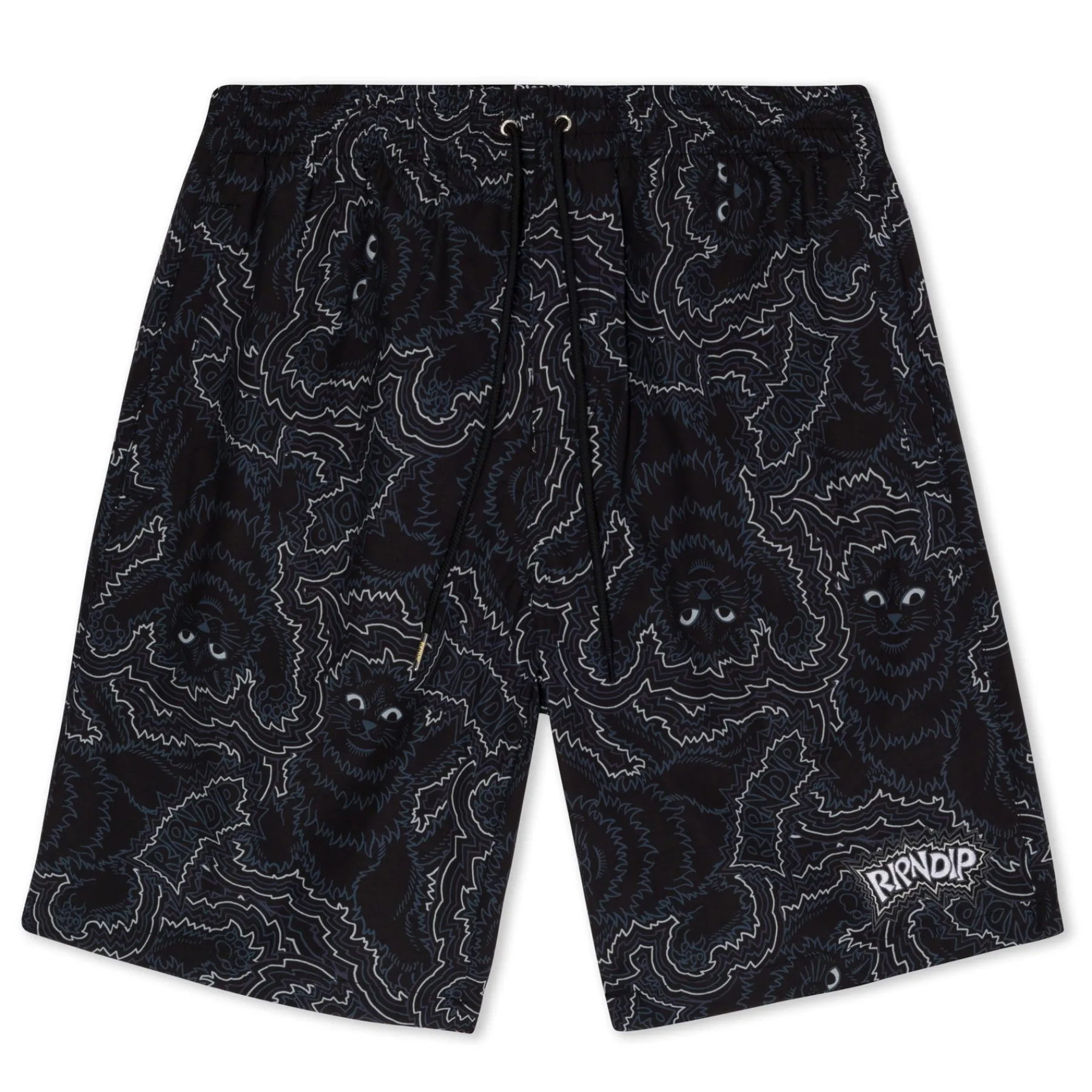 Ripndip Shorts|Swim Shorts<Big Pussy Energy Swim Shorts (Black)