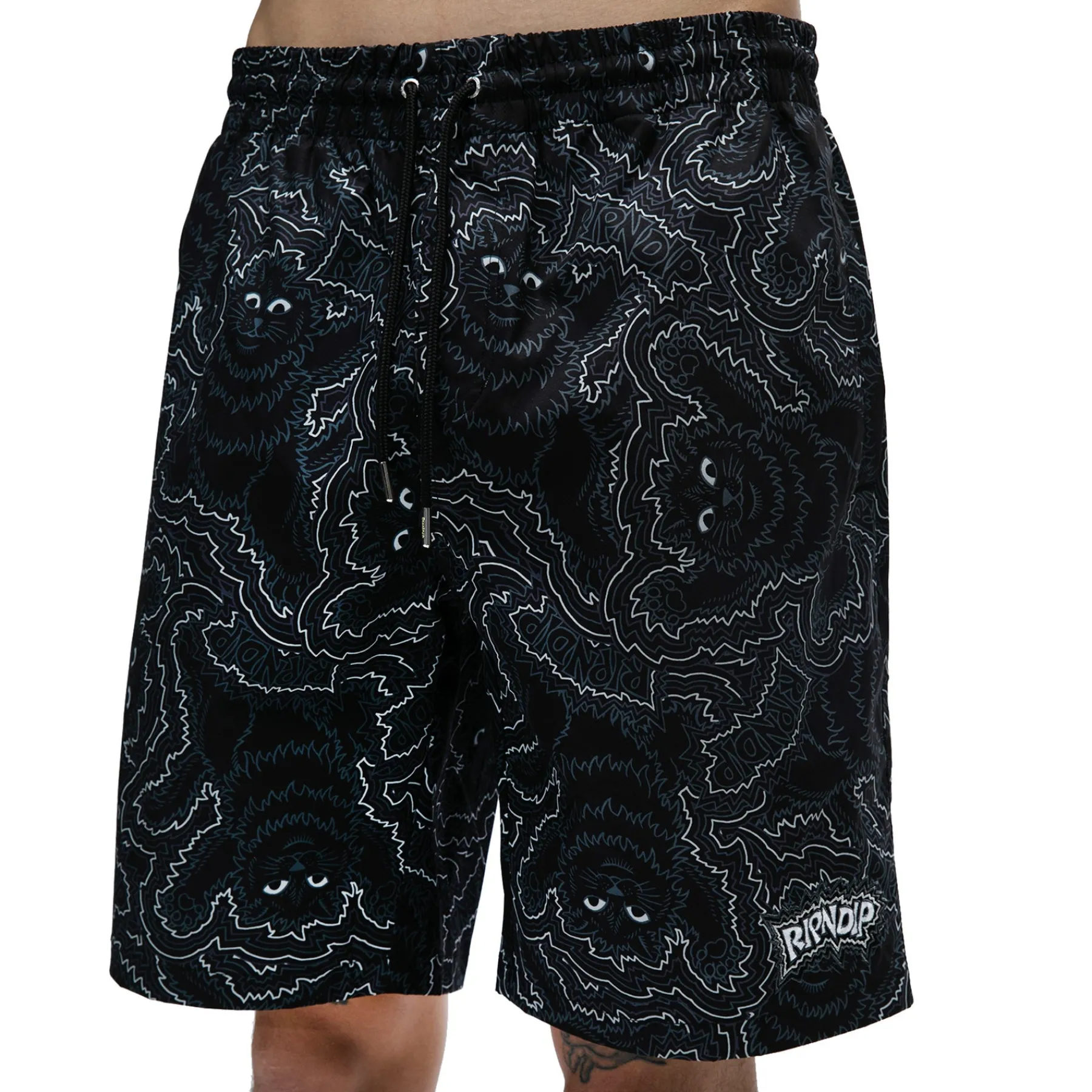 Ripndip Shorts|Swim Shorts<Big Pussy Energy Swim Shorts (Black)