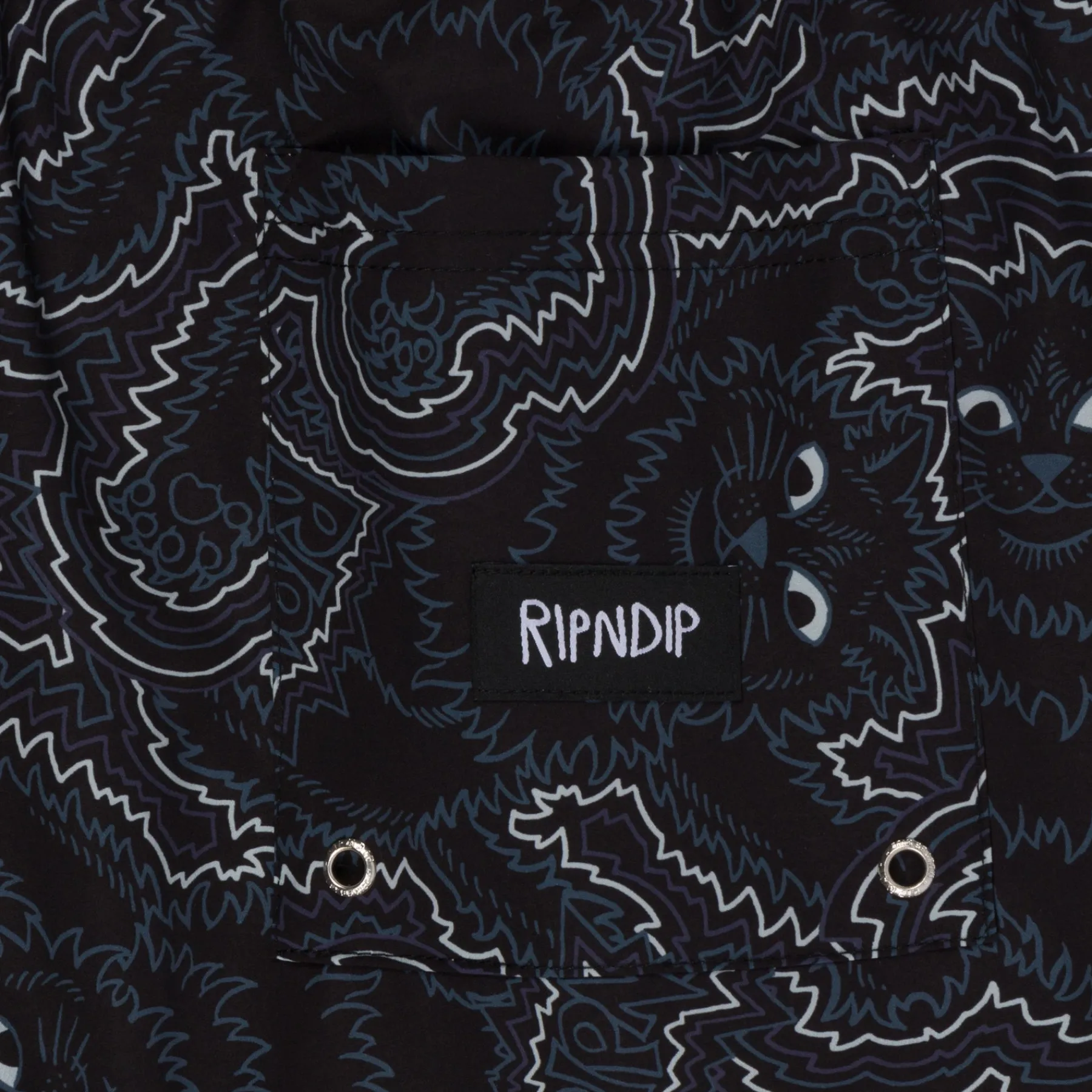 Ripndip Shorts|Swim Shorts<Big Pussy Energy Swim Shorts (Black)