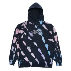 Ripndip Hoodies / Crewnecks<Blaze Hoodie (Black/Peach/Purple Tie Dye)