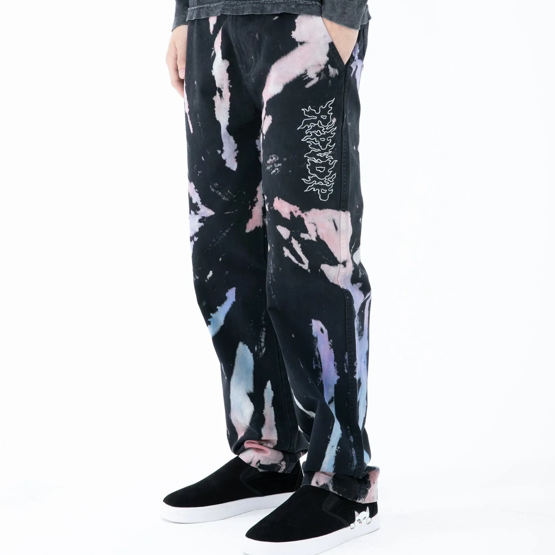 Ripndip Pants|Stocking Stuffers<Blaze Pants (Black/Peach/Purple Tie Dye)