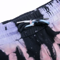 Ripndip Sweats|Shorts<Blaze Sweatshorts (Black/Peach/Purple Tie Dye)