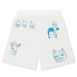 Ripndip Shorts|Womens<Blonded Knit Reversible Womens Shorts (Off White)
