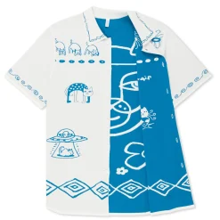 Ripndip Button Ups<Blonded Knitted Reversible Button Up (Off White)