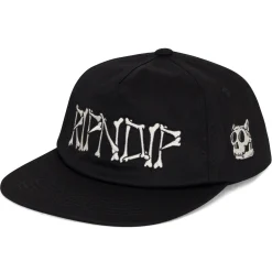 Ripndip Strapbacks / Snapbacks<Bones Snapback (Black)