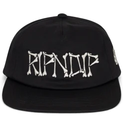 Ripndip Strapbacks / Snapbacks<Bones Snapback (Black)