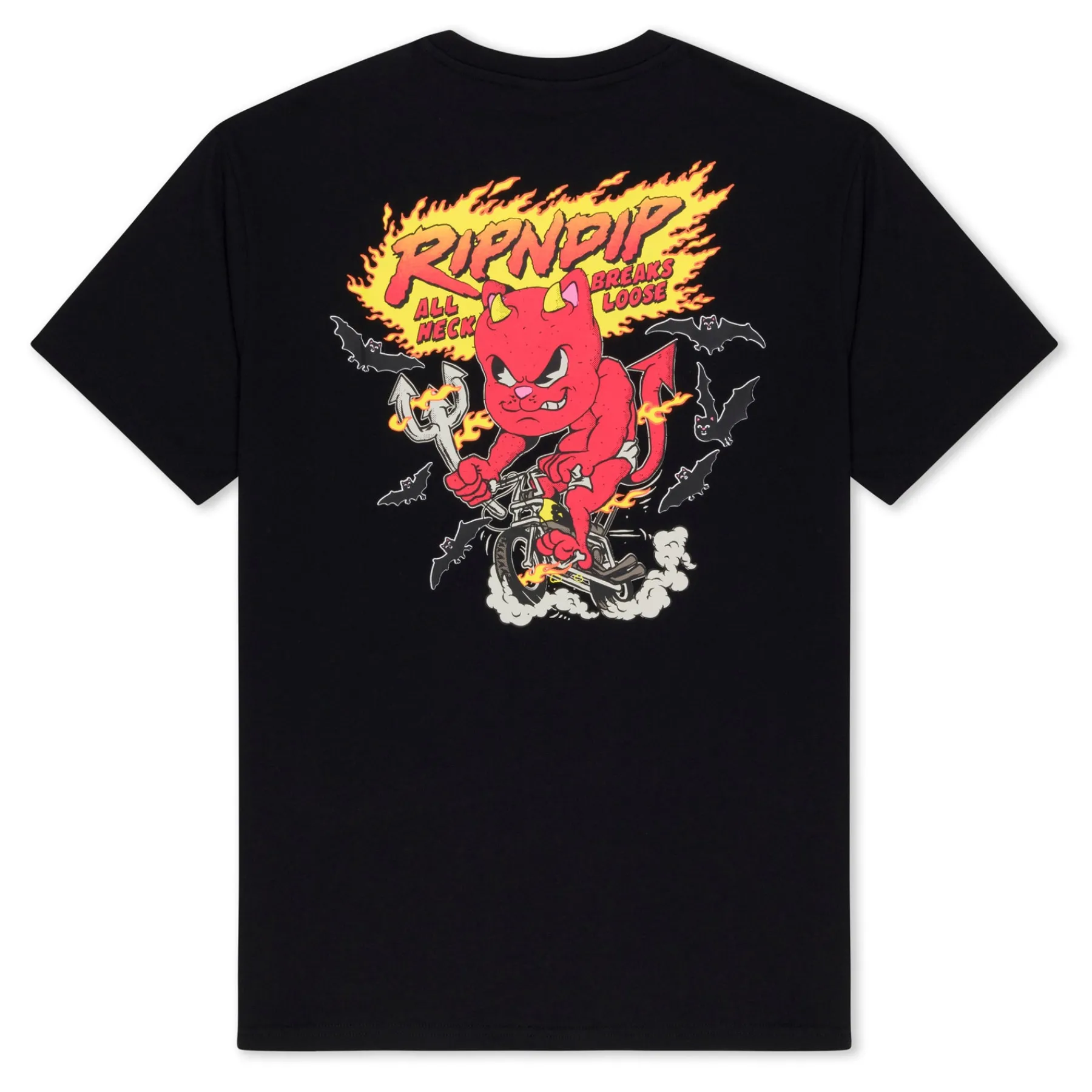 Ripndip Short Sleeve Tees<Break Loose Tee (Black )
