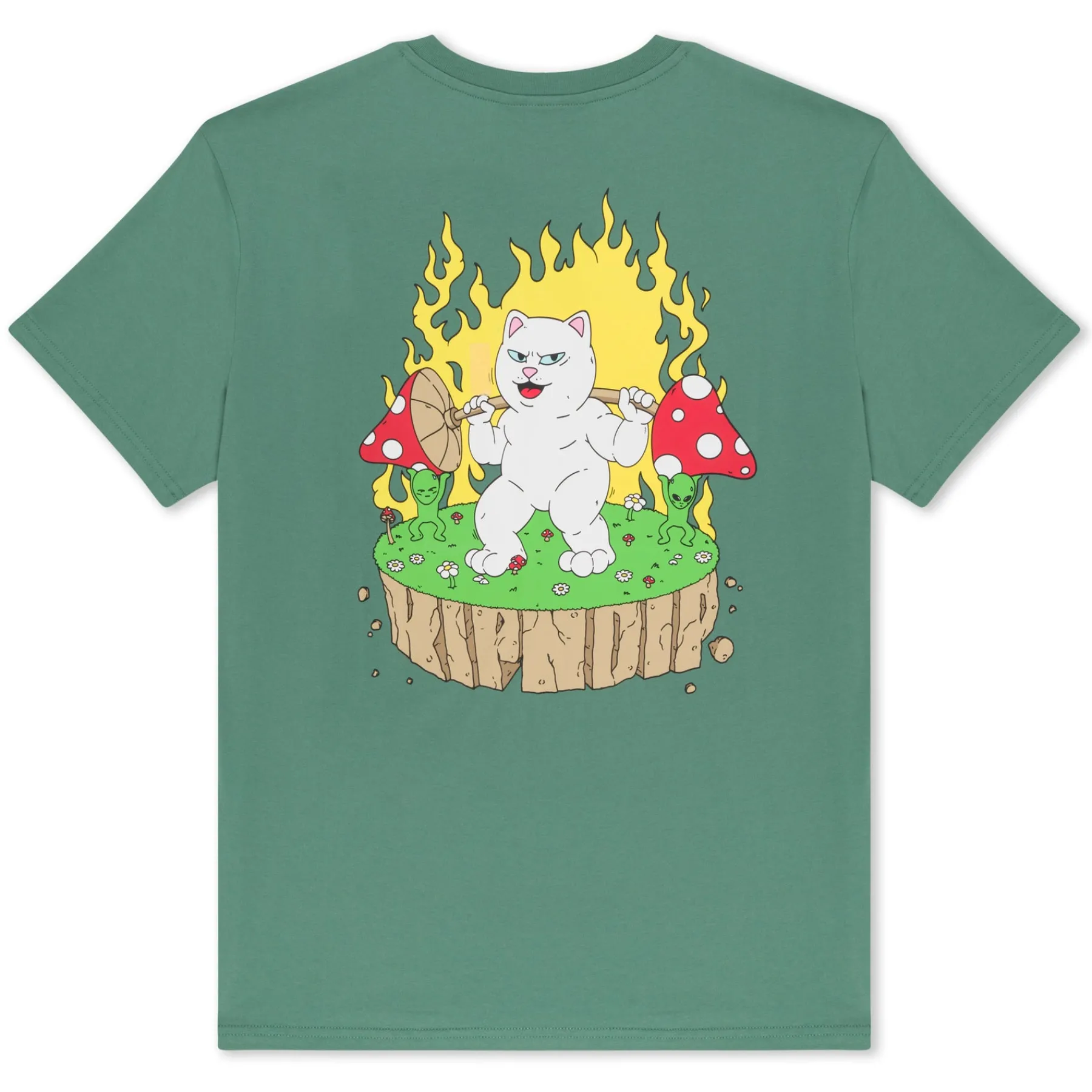 Ripndip Short Sleeve Tees<Bulking Tee (Olive)