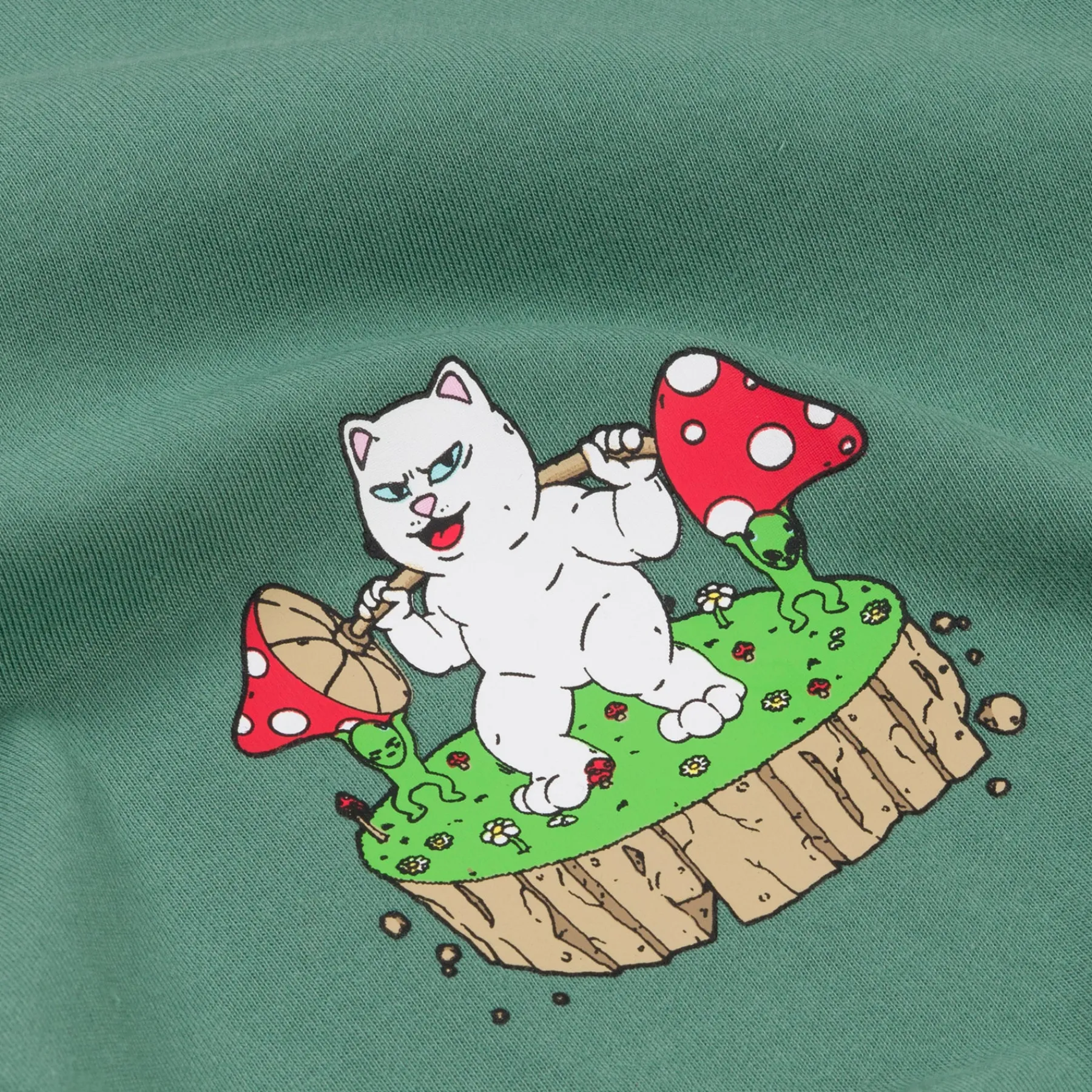 Ripndip Short Sleeve Tees<Bulking Tee (Olive)