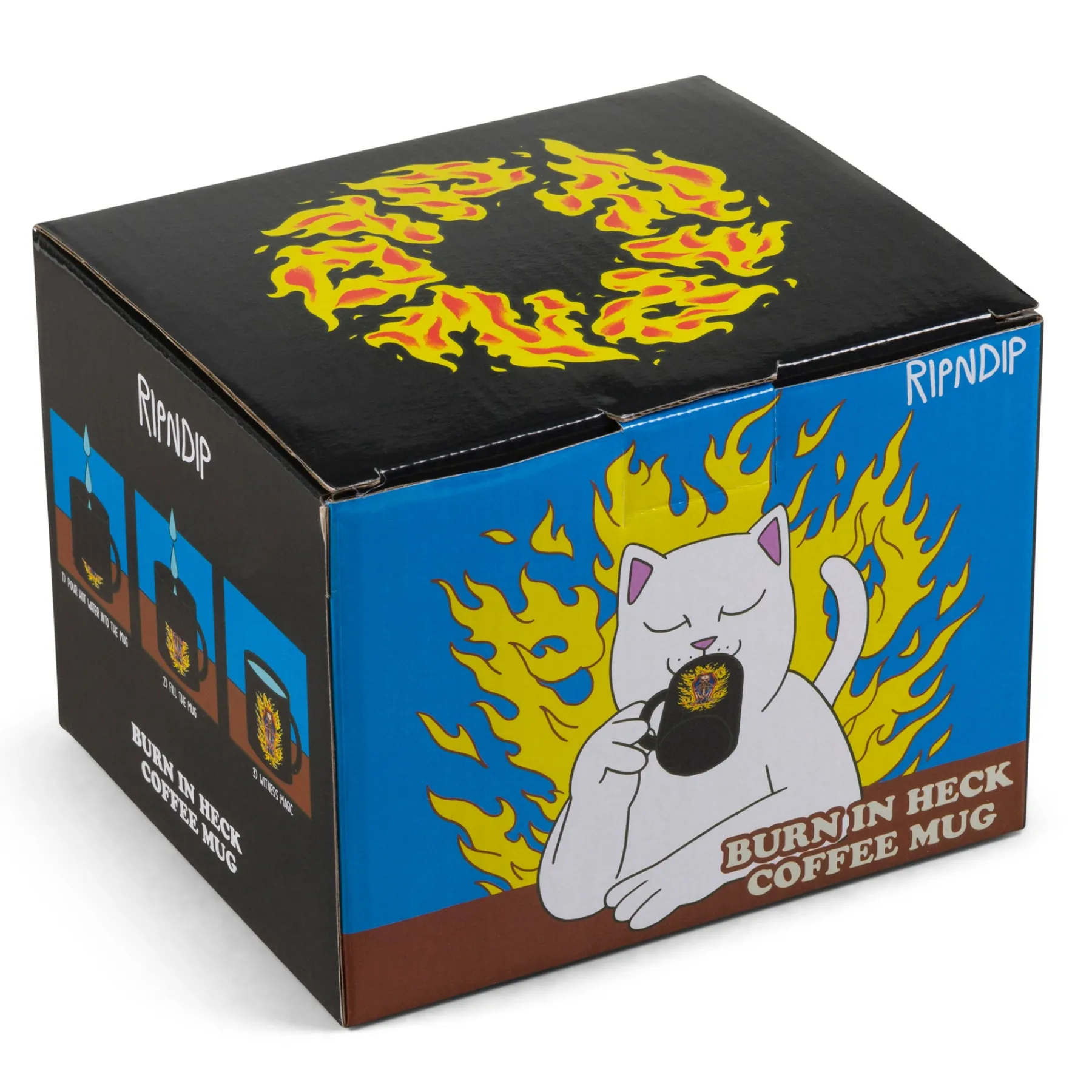 Ripndip Stocking Stuffers|Home Goods<Burn In Heck Coffee Mug (Black)