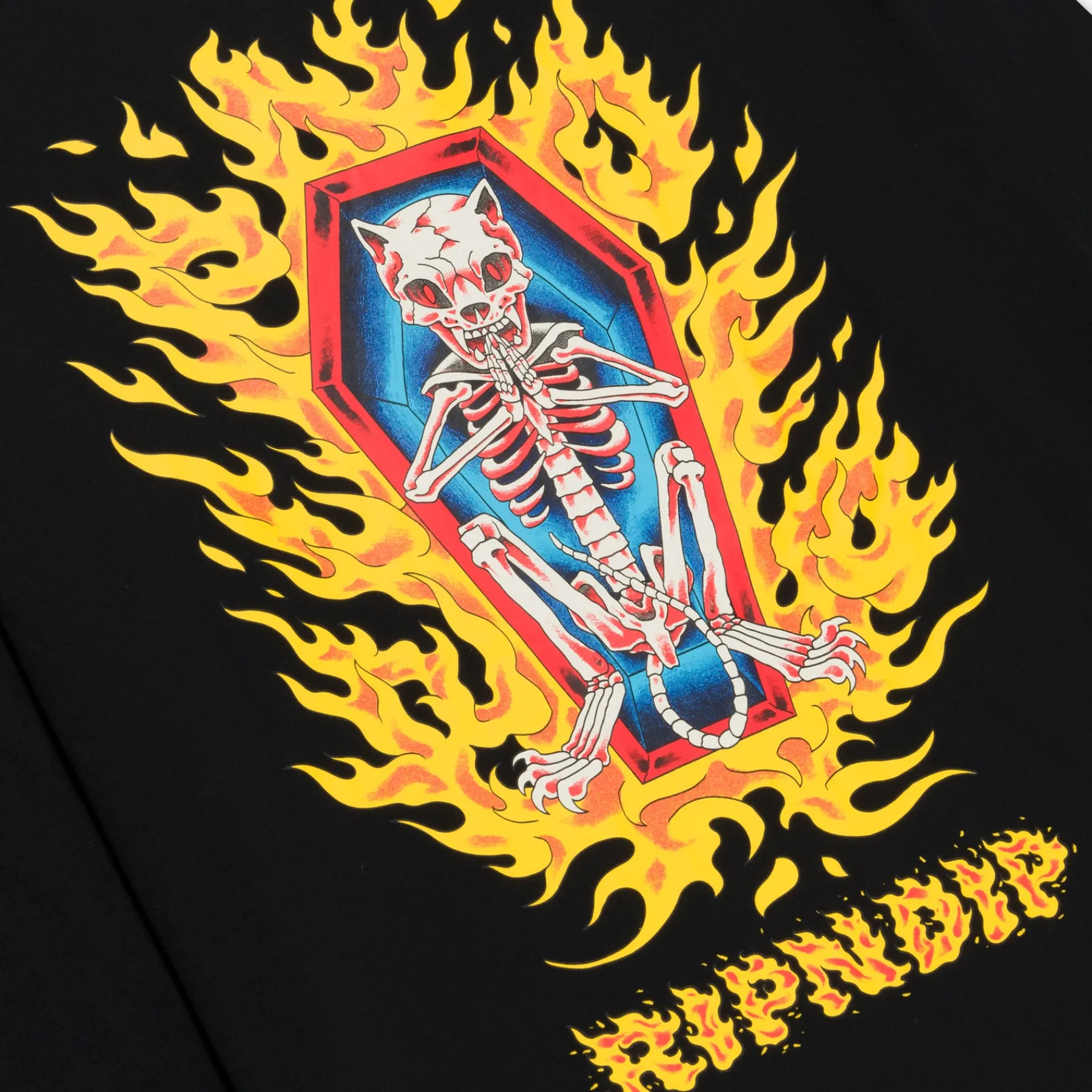 Ripndip Long Sleeve Tees<Burn In Heck Long Sleeve (Black)