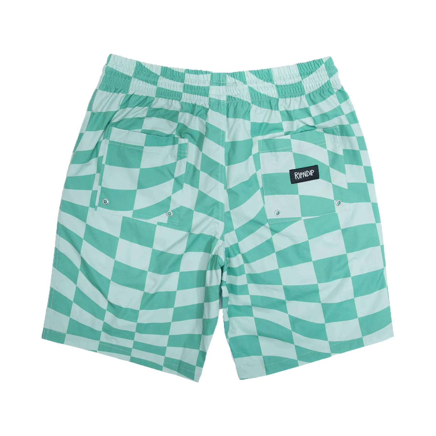 Ripndip Shorts|Swim Shorts<Checked Swim Shorts (Olive/Pine)