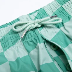 Ripndip Shorts|Swim Shorts<Checked Swim Shorts (Olive/Pine)