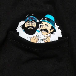 Ripndip Short Sleeve Tees<Cheech and Chong Pocket Tee (Black)