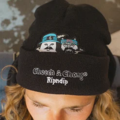 Ripndip Beanies|Stocking Stuffers<Cheech and Nerm Beanie (Black)
