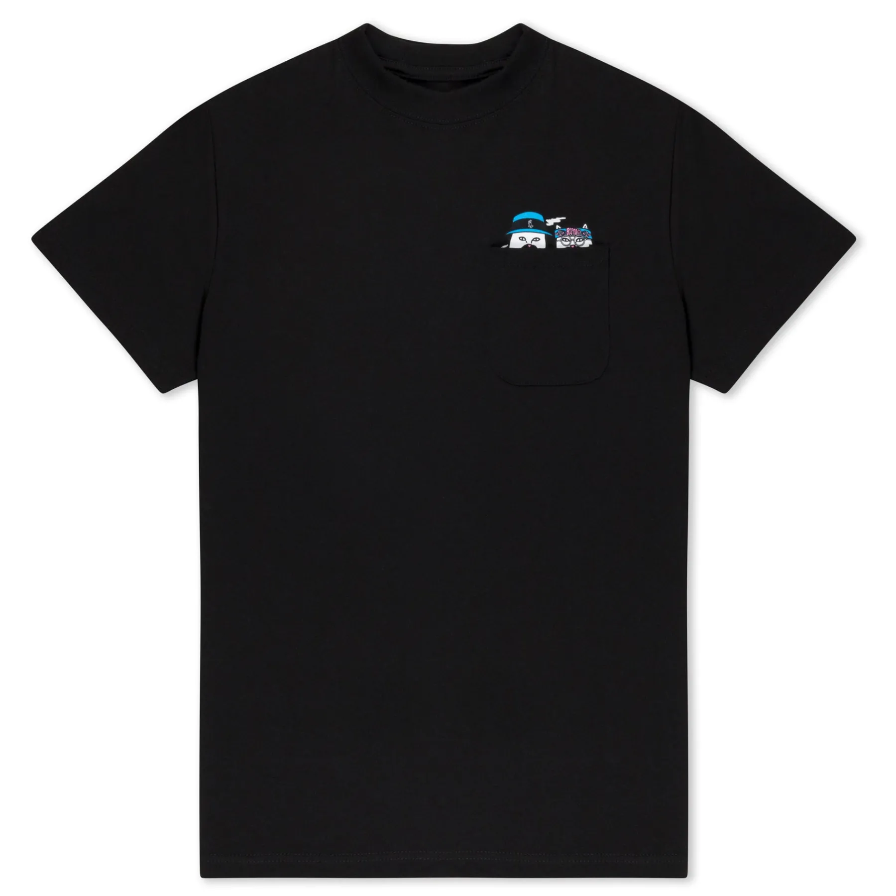 Ripndip Short Sleeve Tees<Cheech and Nerm Pocket Tee (Black)