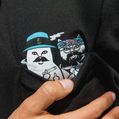 Ripndip Short Sleeve Tees<Cheech and Nerm Pocket Tee (Black)