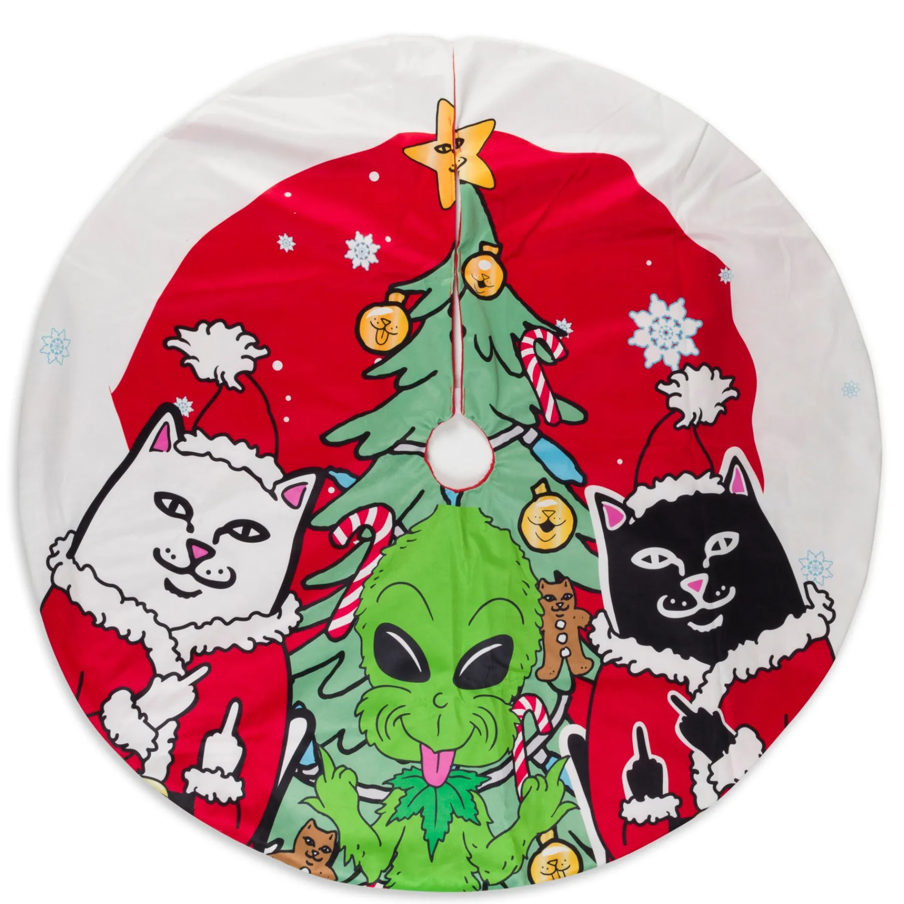 Ripndip Stocking Stuffers|Christmas Items<Christmas Gang Tree Skirt (Red)