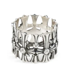 Ripndip Jewelry<Chrome Cross Ring (Silver)