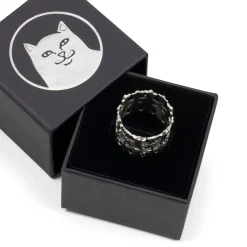 Ripndip Jewelry<Chrome Cross Ring (Silver)