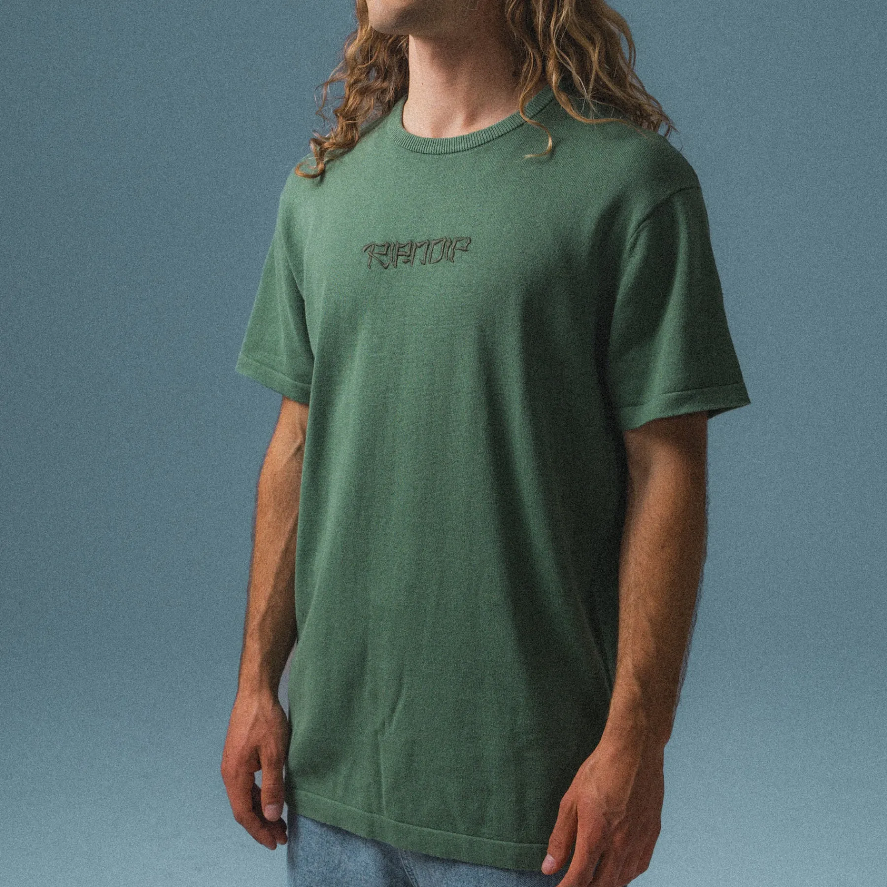 Ripndip Short Sleeve Tees|Stocking Stuffers<Crouching Nerm Knit Tee (Forest)