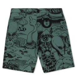 Ripndip Shorts|Stocking Stuffers<Dark Twisted Fantasy Twill Shorts (Olive/Black)