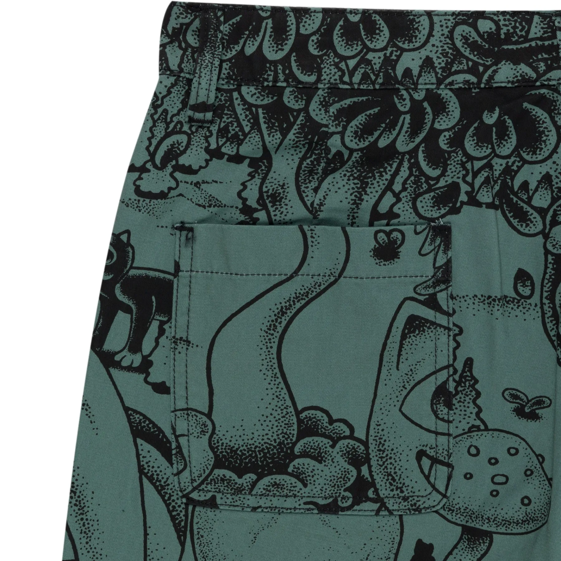 Ripndip Shorts|Stocking Stuffers<Dark Twisted Fantasy Twill Shorts (Olive/Black)