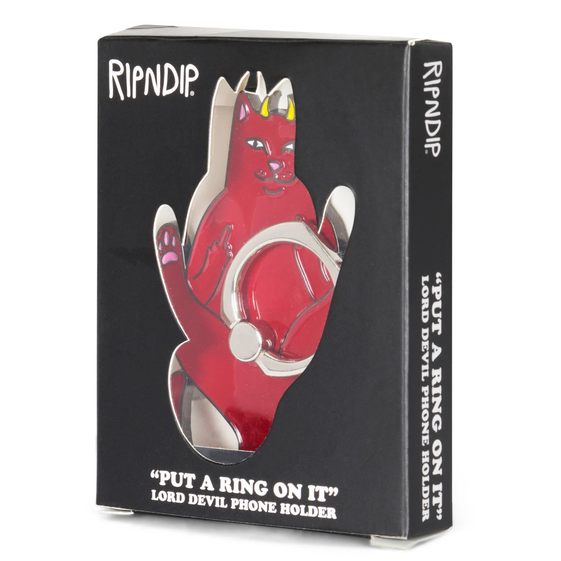 Ripndip Stocking Stuffers|Home Goods<Devil Nerm IPhone Ring (Red)