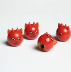Ripndip Stocking Stuffers|Car Accessories<Devil Nerm Tire Caps (Red)