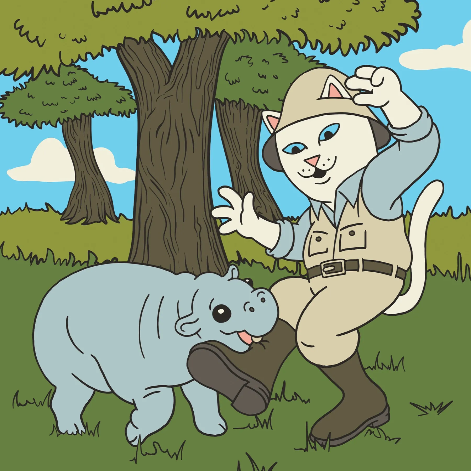 Ripndip Short Sleeve Tees<Don't Get Bit Tee (Black)