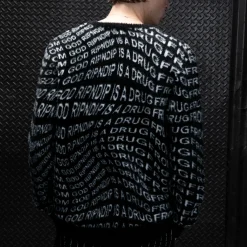 Ripndip Knits / Sweaters|Stocking Stuffers<Drug From God Knit Mohair Sweater (Black)