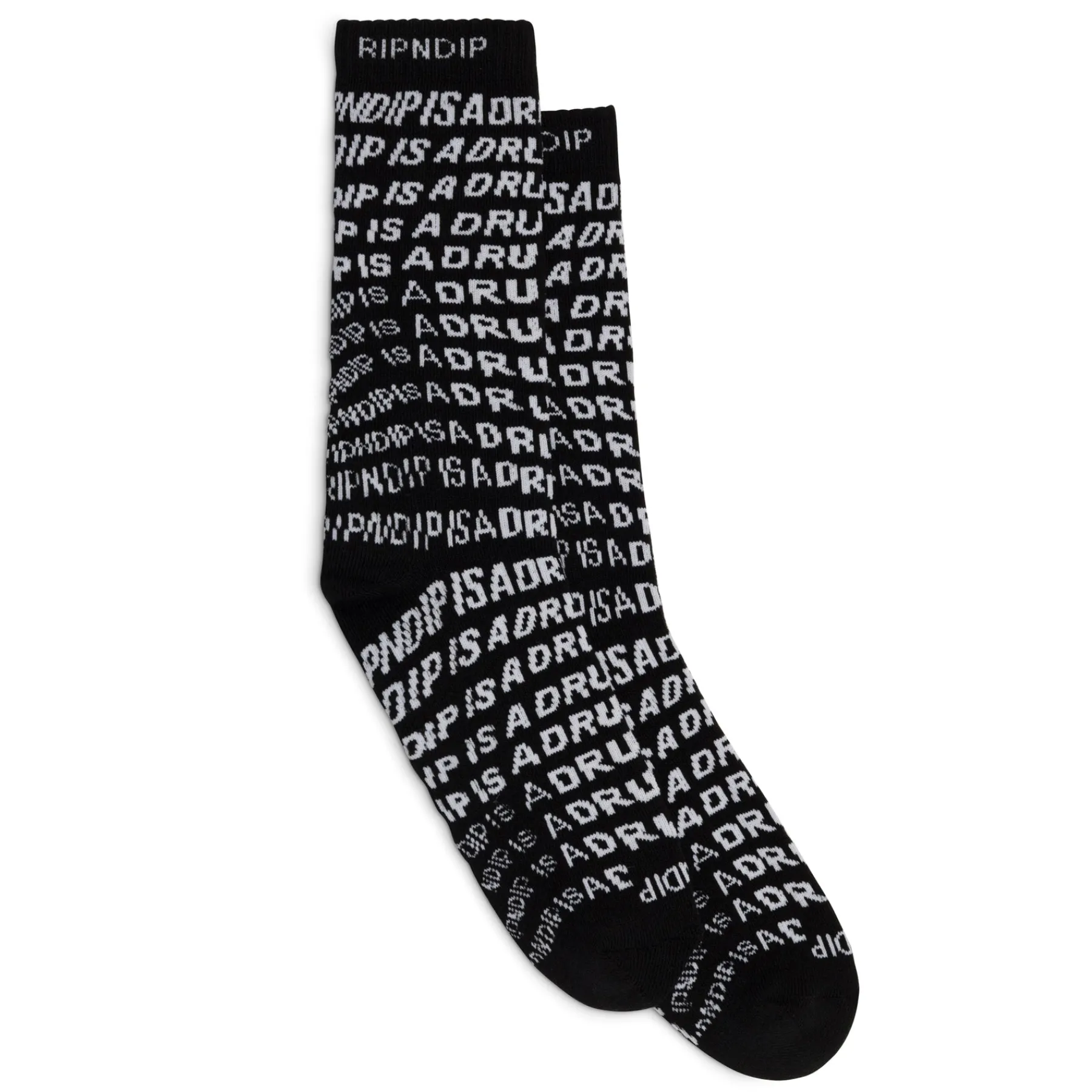 Ripndip Socks|Stocking Stuffers<Drug From God Socks (Black)