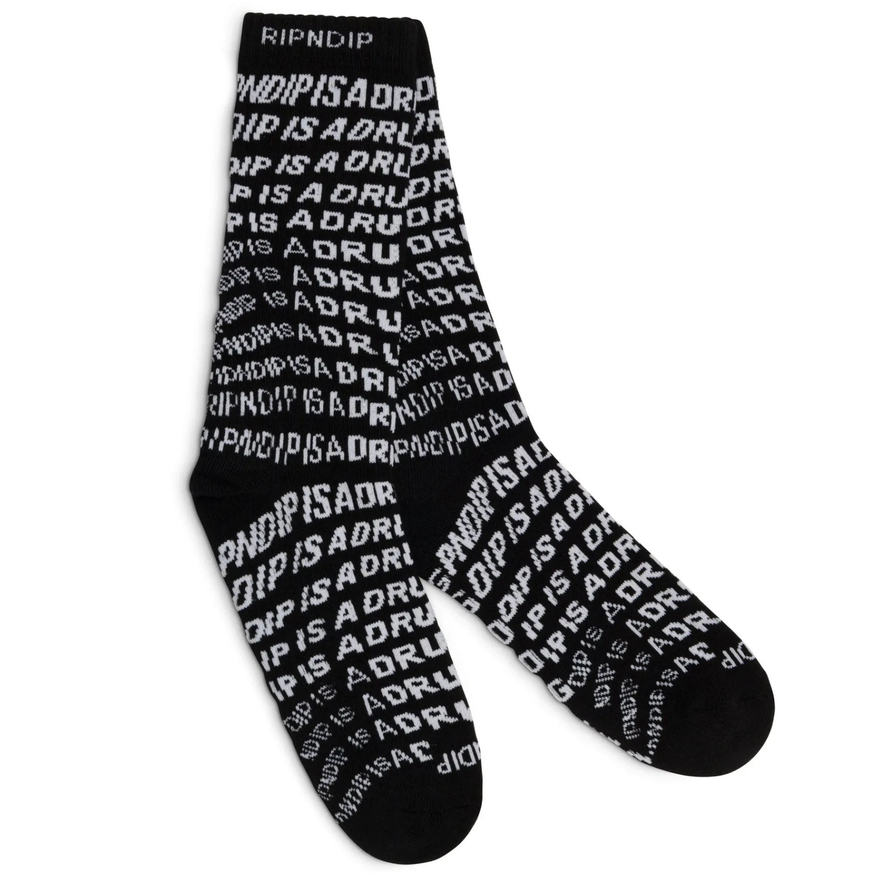 Ripndip Socks|Stocking Stuffers<Drug From God Socks (Black)