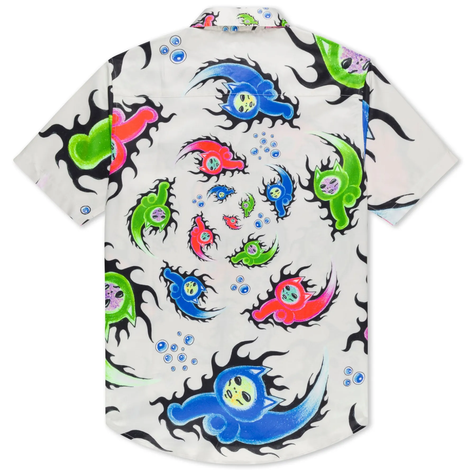 Ripndip Button Ups<Ember Short Sleeve Button Up (Dusty Grey)