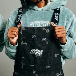 Ripndip Pants|Overalls<Euphoria Denim Overalls (Black)