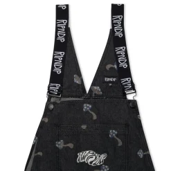 Ripndip Pants|Overalls<Euphoria Denim Overalls (Black)