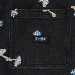 Ripndip Pants<Euphoria Wide Leg Denim Pants (Black Wash)