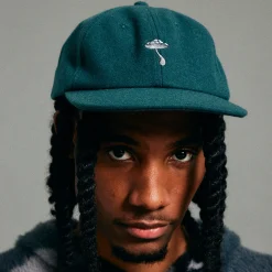 Ripndip Strapbacks / Snapbacks|Stocking Stuffers<Euphoria Wool Velcro 6 Panel Hat (Alpine Green)