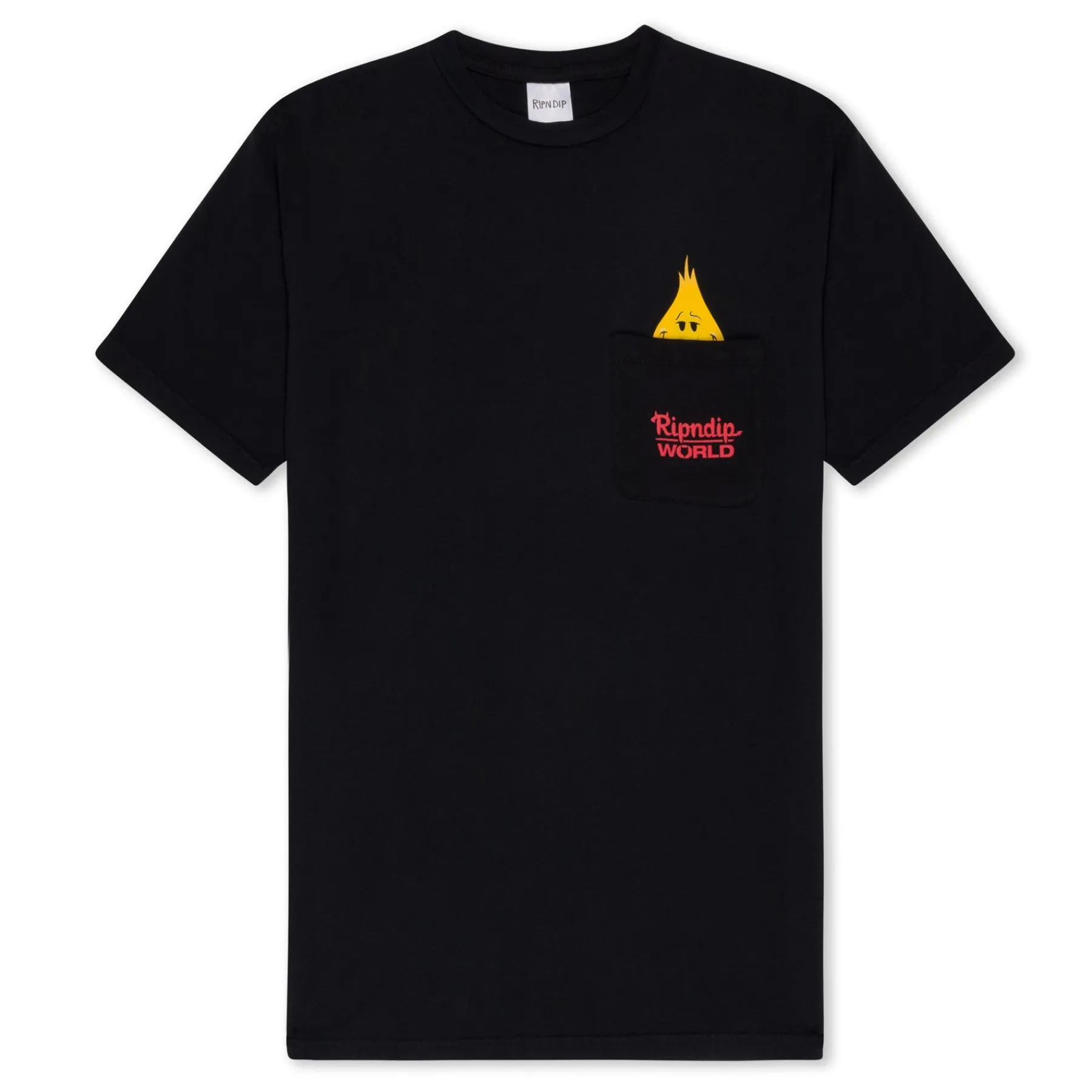 Ripndip Short Sleeve Tees|Stocking Stuffers<F U Flameboy Pocket Tee (Vintage Black)