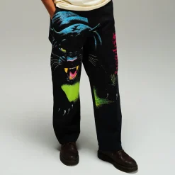 Ripndip Pants<Fein Double Knee Pants (Black)