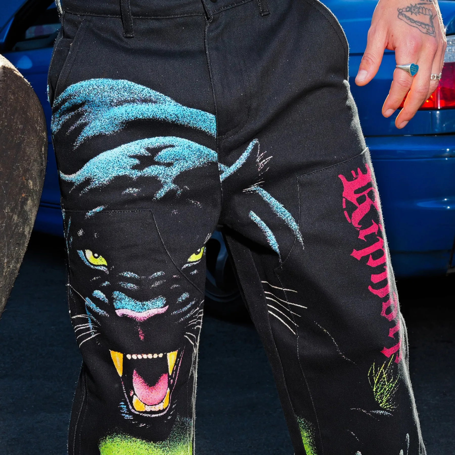 Ripndip Pants<Fein Double Knee Pants (Black)