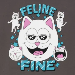 Ripndip Hoodies / Crewnecks<Feline Fine Hoodie (Charcoal)