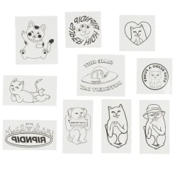 Ripndip Stocking Stuffers<Field Of Nerms Temp Tattoo Pack (Black)