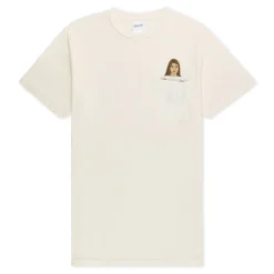 Ripndip Short Sleeve Tees<Flashing Kittys Pocket Tee (Natural)
