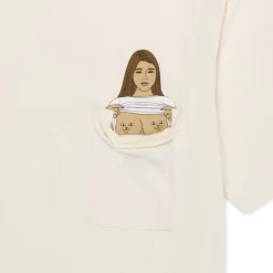 Ripndip Short Sleeve Tees<Flashing Kittys Pocket Tee (Natural)