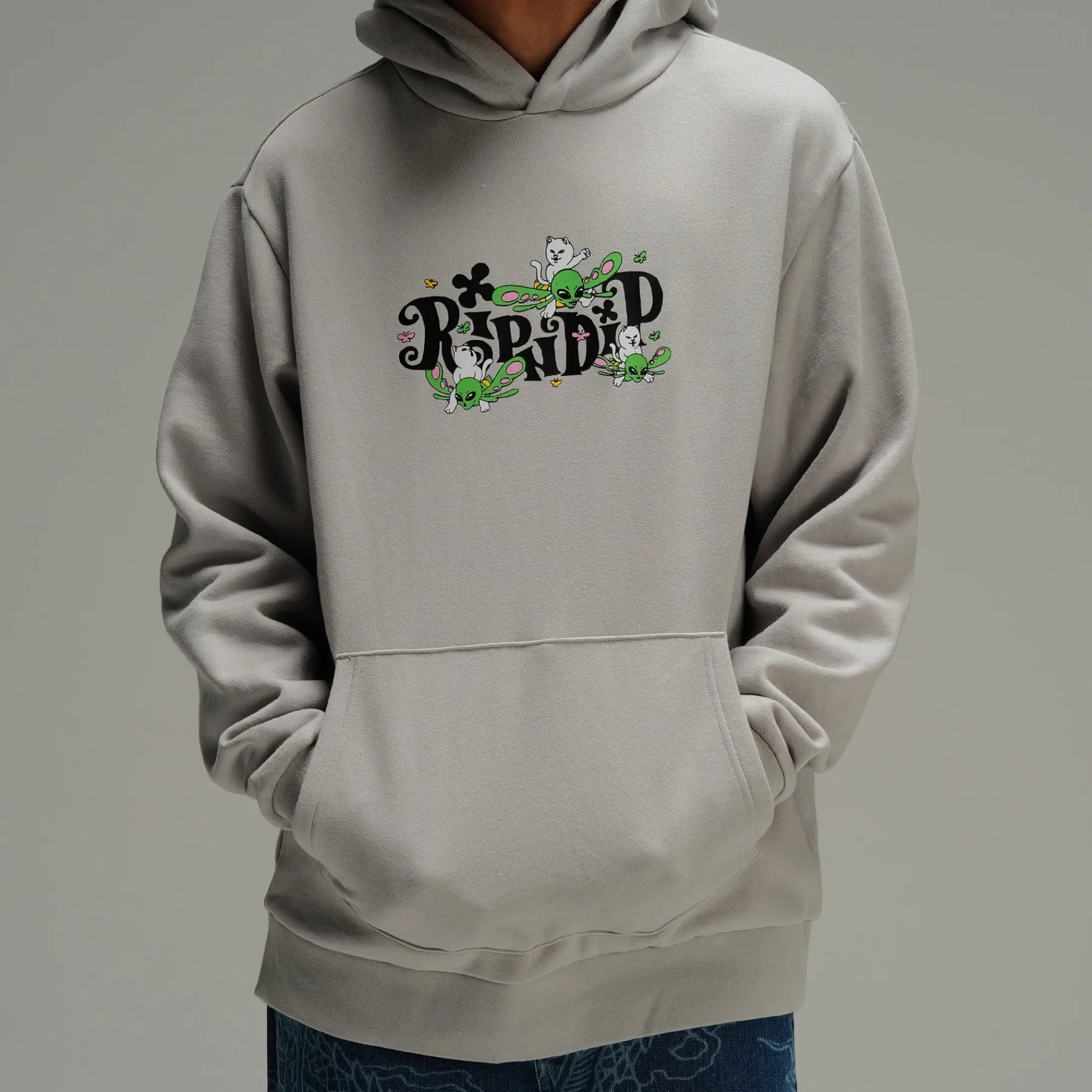 Ripndip Hoodies / Crewnecks<Fly Away Hoodie (Grey)